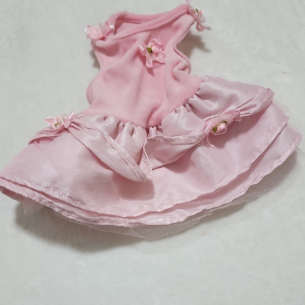 Pink Ruffled Dog Dress XS - Picture 2 of 6